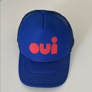 Clare V.  Blue Mesh Trucker Hat